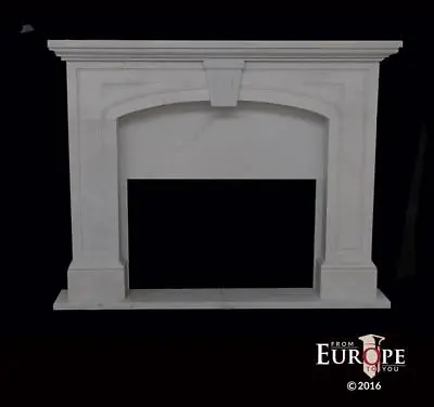 Beautiful Hand Carved Marble Victorian Style Fireplace Mantel - Mn45 • $4500