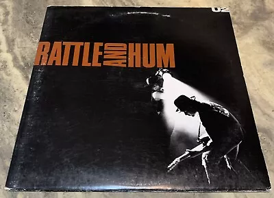 U2 Rattle And Hum 1988 Rare Oop Live Vinyl 2LP Gatefold Island 91003-1 Bono Edge • $12.50