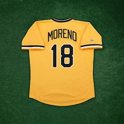 Omar Moreno 1979 Pittsburgh Pirates Cooperstown Men's Gold Throwback Jersey • $139.99