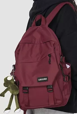 Leisure Kids Backpack Cool Student Large Capacity Waterproof Red 14  Laptop • $16.99