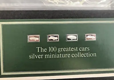 £19.99 • Buy 4 John Pinches 100 Greatest Cars Miniatures Silver 925 Ingots Issue 21 Nos 81-84