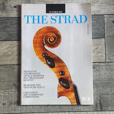 The Strad Magazine Violin/Viola October 1986 Retrospective View Of Joe Venuti  • $10.09