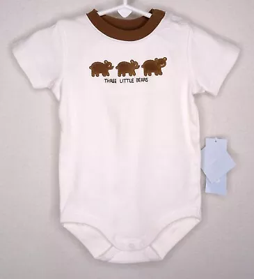 Gymboree Bodysuit 12 18 Months Boys Summer Picnic Bears SS NWT • $12.99