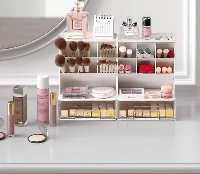 Make Up Organizers And Storage Acrylic Cosmetic Organizer For Vanity Countertop • $15