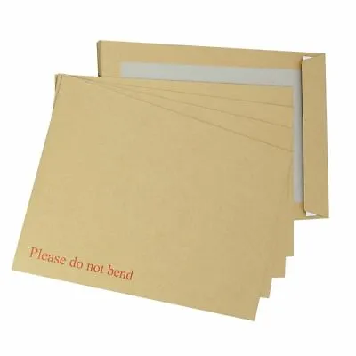 10 X Small A6 C6 Hard Back Board Backed Postal Envelopes 114x162mm Do Not Bend • £6.46