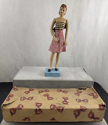 1940’s VINTAGE Simplicity Composition Sewing Toy Mannequin Doll  12” W/ Box • $91