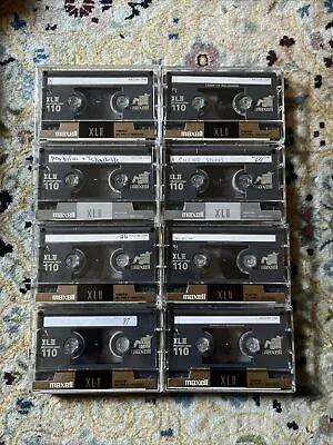 Maxwell XL II 110 High Bias Type Two Cassette - Lot Of 8 VTG Pre-Recorded ￼ • $29.99