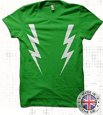 Noel Fielding Lightening Bolts T Shirt Mighty Boosh • £12.95