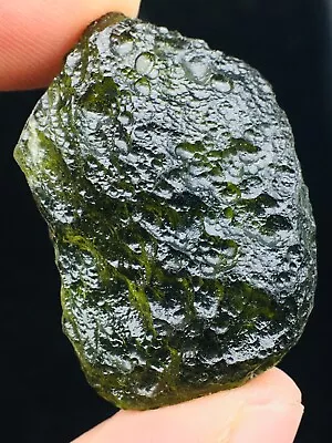 36ct Meteorite Moldavite Green Impact Fragment Meteor Stone Space Asteroid+coa • $13.60