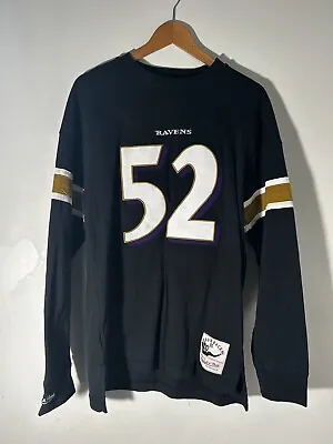 ￼Mitchell And Ness NFL Baltimore Ravens Throwback Jersey #52 Ray Lewis Men’s L • $30