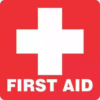 5x5 Red First Aid Magnet Magnetic Medical Emergency Safety Business School Sign • $10.99