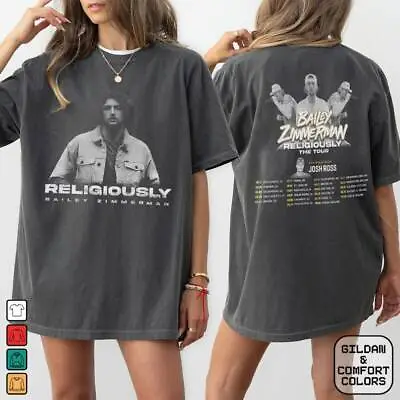 2024 Bailey Zimmerman Religiously Tour Shirt Bailey Zimmerman Fan Shirt • $55.53