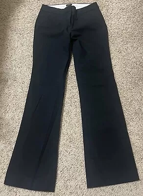 J. Crew Stretch  City Fit  Black Chino Wide Leg Pants Women Size 2 • $12