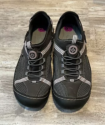 Jeep J-41 Womens Size 8.5 Gray Pink Trail Ready Walking Hiking Shoes Nature • $14.99