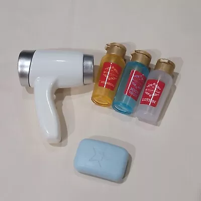American Girl Doll Grand Hotel Toiletries Accessories Shampoo Soap Lotion Dryer • $18