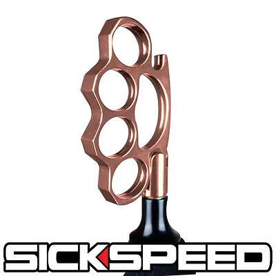 Rose Gold Shift Knob Manual Short Throw Gear Knuckle Buster Shifter 12x1.25 K63 • $27.95