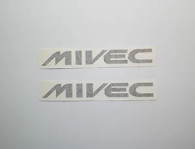 New Mitsubishi MIVEC Logo Decal Pair VVT Turbo Lancer EVO Galant Eclipse 4G6 6G7 • $16