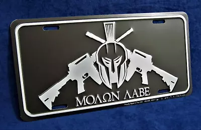 MOLON LABE Tactical -*US MADE* Embossed Metal License Plate Car Auto RV Tag Sign • $12.45
