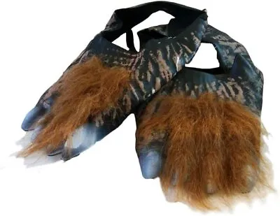 Halloween Werewolf Hairy Feet Accessories Fancy Dress Wolf Shoe Cover Costume • £3.95