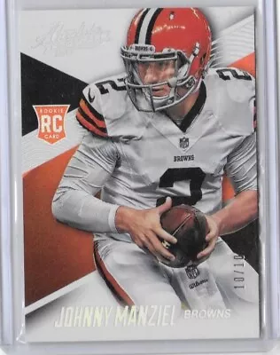 Johnny Manziel 2014 Absolute Spectrum Platinum Rookie RC 10/10 • $14.99