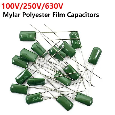 Mylar Polyester Film Capacitors 14 Values Available 100V 250V 630V • $2.05