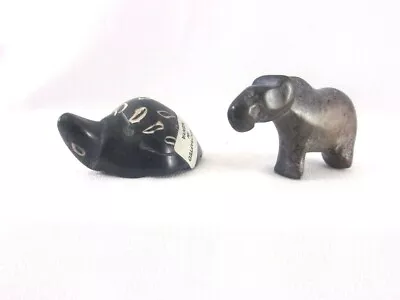 Miniature Stone Turtle And Rhinoceros Handcrafted In Kenya • $9.90