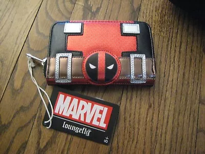 Loungefly Marvel Metallic Deadpool Cosplay Zip Around Wallet • $28.99