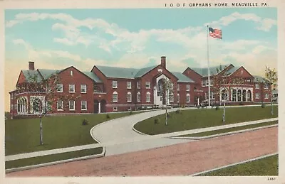 Meadville PA Independent Order Of Odd Fellows I.O.O.F. Postcard • $5.91