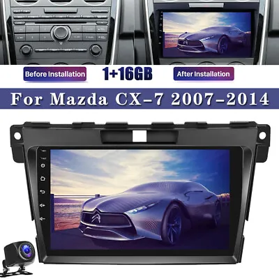 Para 2007-2014 Mazda CX-7 Pantalla Táctil Android 13 Radio Del Coche Estéreo GPS • $157.99
