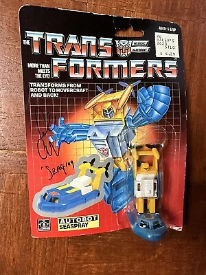 Transformers Autographed Alan Oppenheimer Seaspray Original G1 On Card • $325