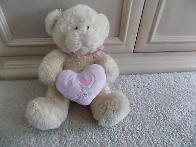 Anico Teddy Bear Plush 10   I Love You  Heart  Soft Stuffed Animal Toy • $7.99