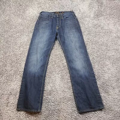 Vintage Ed Hardy Jeans Mens 30 Blue Denim Straight Medium Wash Mid Rise • $38.87