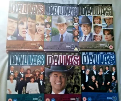 Dallas Seasons 6-11 DVD Sets *SPARE PARTS - LOTS OF FAILING/MISSING DISCS* • £13.99