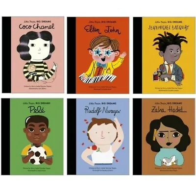 £19.99 • Buy Little People Big Dreams Series Collection 6 Books Pele, Coco Chanel, Zaha Hadid
