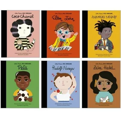 £19.99 • Buy Little People Big Dreams Series Collection 6 Books Pele, Coco Chanel, Zaha Hadid