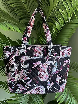 Vera Bradley Cotton Multi-Strap Shoulder Satchel Botanical Paisley W Coin Purse • $65