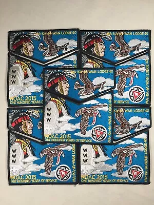 Ma-Ka-Ja-Wan OA Lodge 40 Lot Of 5 2015 NOAC Centennial 2pc Set Flap BSA Patch • $39.99