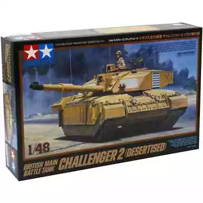 Tamiya Challenger 2 Desertised British Tank Military Model Kit 32601 Scale 1:48 • £27.60