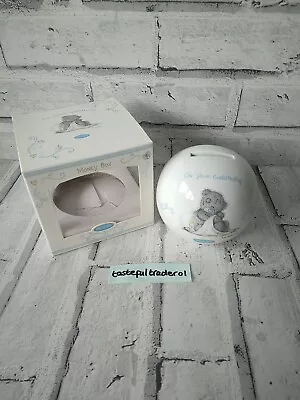 £8.99 • Buy Me To You Tatty Teddy On Your Christening Money Box Figurine Ornament Used VGC 