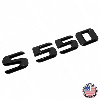 14-17 S 550 AMG Letter 3D Emblem Trunk Logo Nameplate Badge Decorate Gloss Black • $17.99
