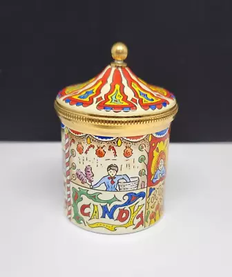 Crummles & Co. Enamel Box - Carnival Trinket Box Made In England • $21