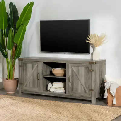 Modern Farmhouse TV Stand Entertainment Media Center Table For TVs Up To 65 Inch • $158.61