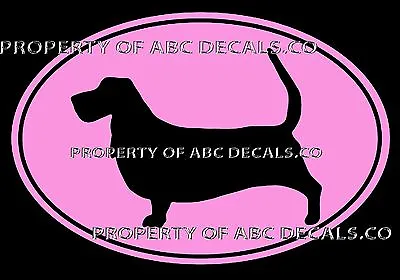 £6.44 • Buy VRS Oval Dog Basset Hound Adoption Puppy Rescue Kennel CAR DECAL VINYL STICKER
