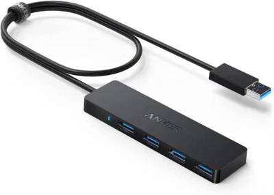 Anker Japan 4-Port USB 3.0 Hub Ultra Slim 60cm 5Gbps High-speed Transfer • $31.77