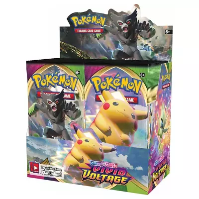 $234.95 • Buy POKEMON TCG Sword Shield Vivid Voltage Booster Box Factory Sealed 36 Packs