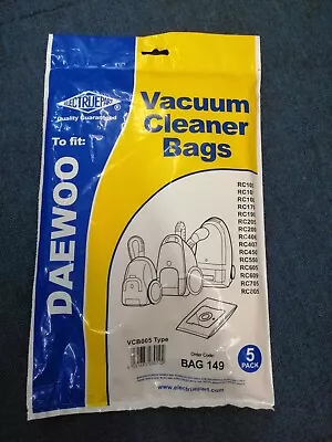 Daewoo Hoover Bags Rc105/107/108/109 Rc160/170 Rc7004b/frc707 7009 Rc805c B149 • £6.59