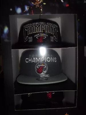 Miami Heat Limited Edition Champions 3 Cap Set 2006 2012 2013 Hats Adidas NBA • $89.99