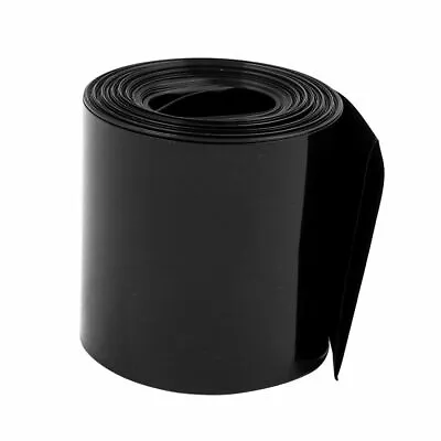 PVC 55mm Heat Shrink Tubing Battery Storage 2m Black • $11.59