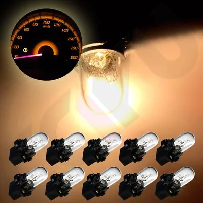 10X T10 194 Warm White Halogen Bulb W/ 5/8 Lock Socket For Chevrolet Dash Light • $7.99