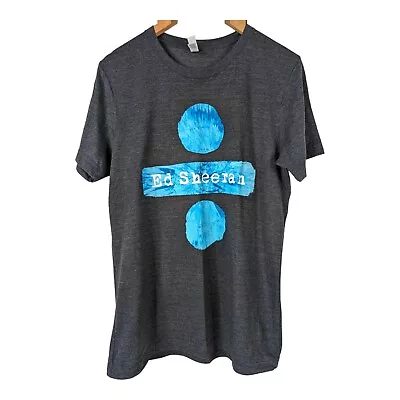 Ed Sheeran Divide Tour Merch T-Shirt Hampden Park Glasgow 2018 Black Sz M 🚀 • £9.41